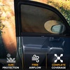 EcoNour Car Front Side Window Sun Shades Compatible for Toyota Tacoma | 2 Pack Breathable Super Stretchy Mesh Sun Shade | Heat Block UV Protection Car Window Screen Covers | Mosquito Net Curtains(Toyota Tacoma Front)