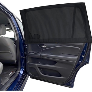 EcoNour Car Front Side Window Sun Shades Compatible for Toyota Tacoma | 2 Pack Breathable Super Stretchy Mesh Sun Shade | Heat Block UV Protection Car Window Screen Covers | Mosquito Net Curtains(Fit for Honda Pilot 2016–2026)