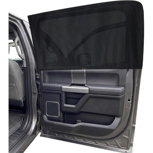 EcoNour Car Front Side Window Sun Shades Compatible for Toyota Tacoma | 2 Pack Breathable Super Stretchy Mesh Sun Shade | Heat Block UV Protection Car Window Screen Covers | Mosquito Net Curtains(Fit for Ford F-150 2015–2020)