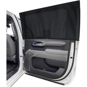 EcoNour Car Front Side Window Sun Shades Compatible for Toyota Tacoma | 2 Pack Breathable Super Stretchy Mesh Sun Shade | Heat Block UV Protection Car Window Screen Covers | Mosquito Net Curtains(Fit For Chevrolet Silverado GMC Sierra2019–2026)