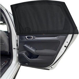 EcoNour Car Front Side Window Sun Shades Compatible for Toyota Tacoma | 2 Pack Breathable Super Stretchy Mesh Sun Shade | Heat Block UV Protection Car Window Screen Covers | Mosquito Net Curtains(Fit for Honda Civic 2022–2026)