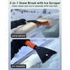 EcoNour 17″ Snow Brush & Ice Scraper for Car Windshield with Soft Foam Grip(Orange  Pink  Green  Blue)