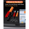 EcoNour 17″ Snow Brush & Ice Scraper for Car Windshield with Soft Foam Grip(Orange & Red)