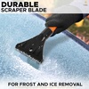 EcoNour 17″ Snow Brush & Ice Scraper for Car Windshield with Soft Foam Grip(Orange)