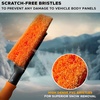 EcoNour 17″ Snow Brush & Ice Scraper for Car Windshield with Soft Foam Grip(Orange)