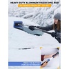 EcoNour 49″ Snow Broom with Ice Scraper for Car Windshield & Windows(Blue 49″)