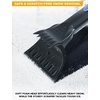 EcoNour 49″ Snow Broom with Ice Scraper for Car Windshield & Windows(Blue 62″)