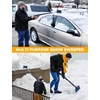 EcoNour 49″ Snow Broom with Ice Scraper for Car Windshield & Windows(Blue 62″)