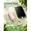 EcoNour Pocket Fan, Pink, Mini Handheld Personal Fan, 3-Speed Portable Cooling Fan for Travel, Office & Outdoor(Pink)