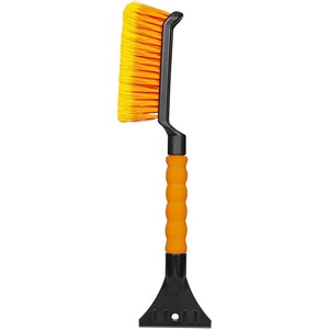 EcoNour 17″ Snow Brush & Ice Scraper for Car Windshield with Soft Foam Grip(Orange)