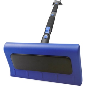 EcoNour 49″ Snow Broom with Ice Scraper for Car Windshield & Windows(Blue 49″)
