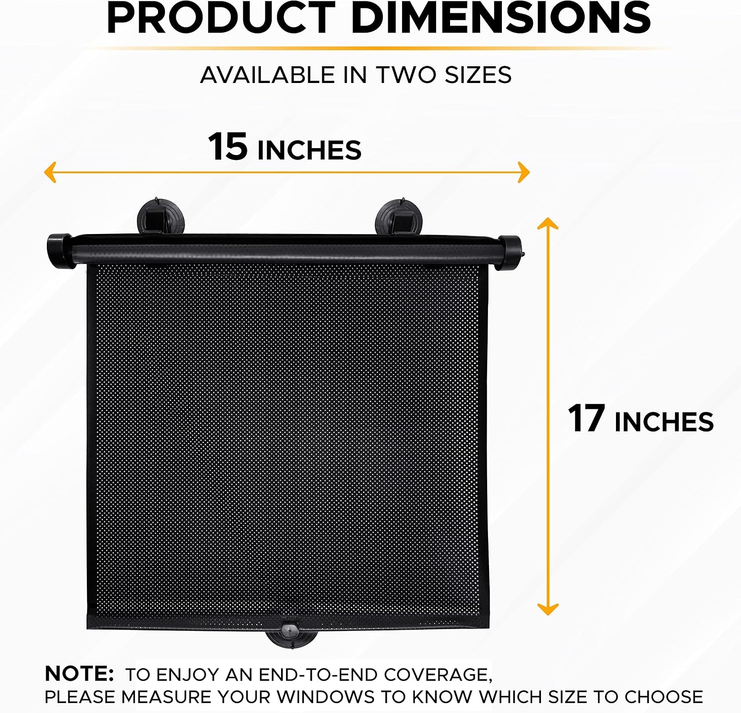 image:imageEcoNour Sunshade for Car Windshield with Mirror Cut EcoNour Car Side Window Sun Shade 2 Pack