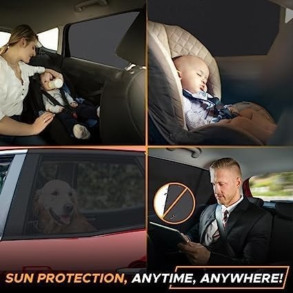 image:imageEcoNour Sunshade for Car Windshield with Mirror Cut Window Shades for Side Windows Pack of 2