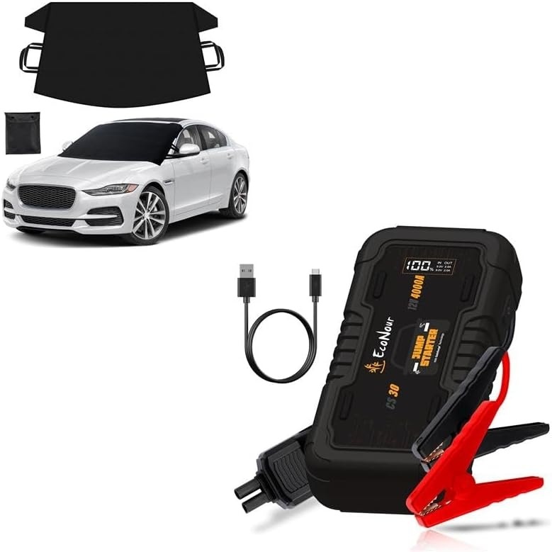 image:imageEcoNour Windshield Cover for Ice and Snow CS30 Car Battery Jump Starter