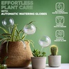 EcoNour 2PCS Light Iridescent Self-Watering Glass Globes | Automatic Plant Waterer for Indoor & Outdoor Use | Provides Up to a Week of Hydration | Ideal for Plant Lovers