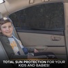 EcoNour Car Window Screens + Accordion Car Windshield Sunshade (Large 28×58 inches) | Offers Complete Sun Protection and Privacy Blackout