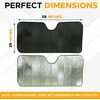 EcoNour Car Window Screens + Accordion Car Windshield Sunshade (Large 28×58 inches) | Offers Complete Sun Protection and Privacy Blackout