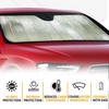 EcoNour Car Window Screens + Accordion Car Windshield Sunshade (Large 28×58 inches) | Offers Complete Sun Protection and Privacy Blackout