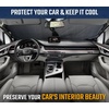 EcoNour Sunshade for Car Windshield with Mirror Cut + EcoNour Car Side Window Sun Shade (2 Pack)