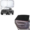 EcoNour Truck Windshield Sun Shade & Sun Block | Sun Shade for Windshield + Window Shades for Side Windows (Pack of 2)