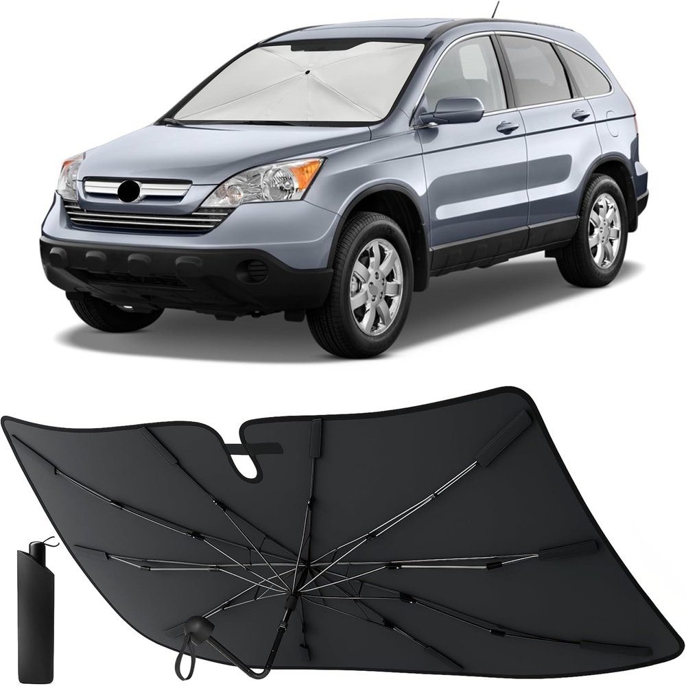 image:imageEcoNour Umbrella Foldable Windshield Sun Shade Fit for 20072009 2010 2011 Honda CRV Sunshade Front Car Window Shades Sun Visor UV Protection Heat Blocker Car Accessories