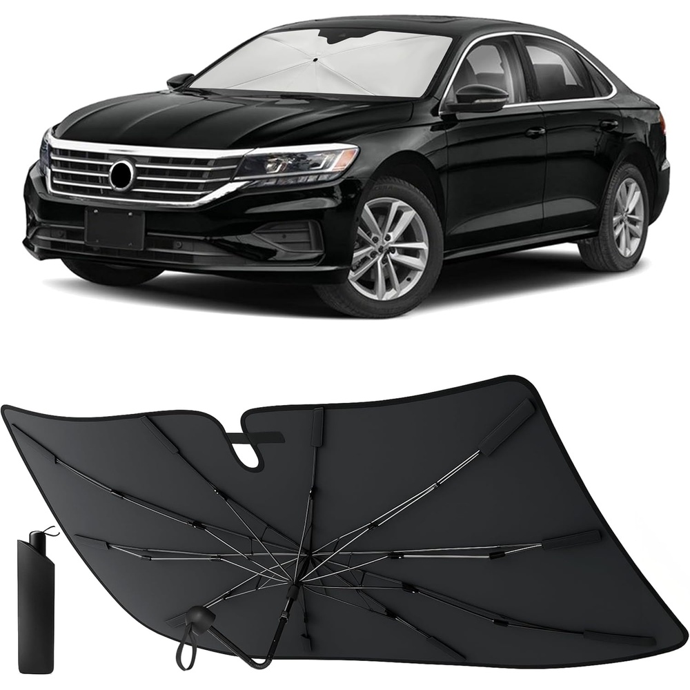image:imageEcoNour Umbrella Foldable Windshield Sun Shade Fit for 20122020 2021 2022 Volkswagen Passat Sunshade Front Car Window Shades Sun Visor UV Protection Heat Blocker Car Accessories