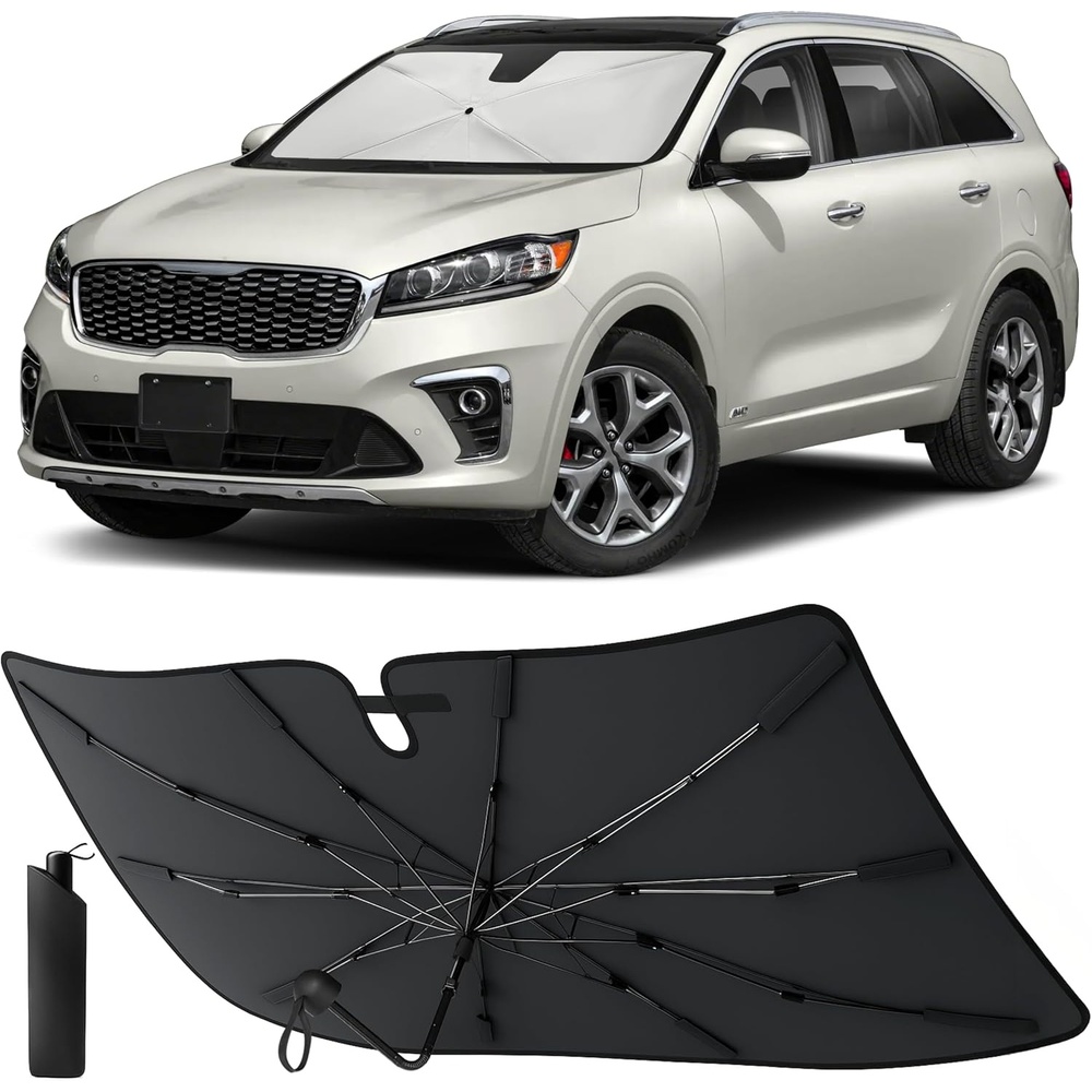 image:imageEcoNour Umbrella Foldable Windshield Sun Shade Fit for 20162018 2019 2020 Kia Sorento Sunshade Front Car Window Shades Sun Visor UV Protection Heat Blocker Car Accessories