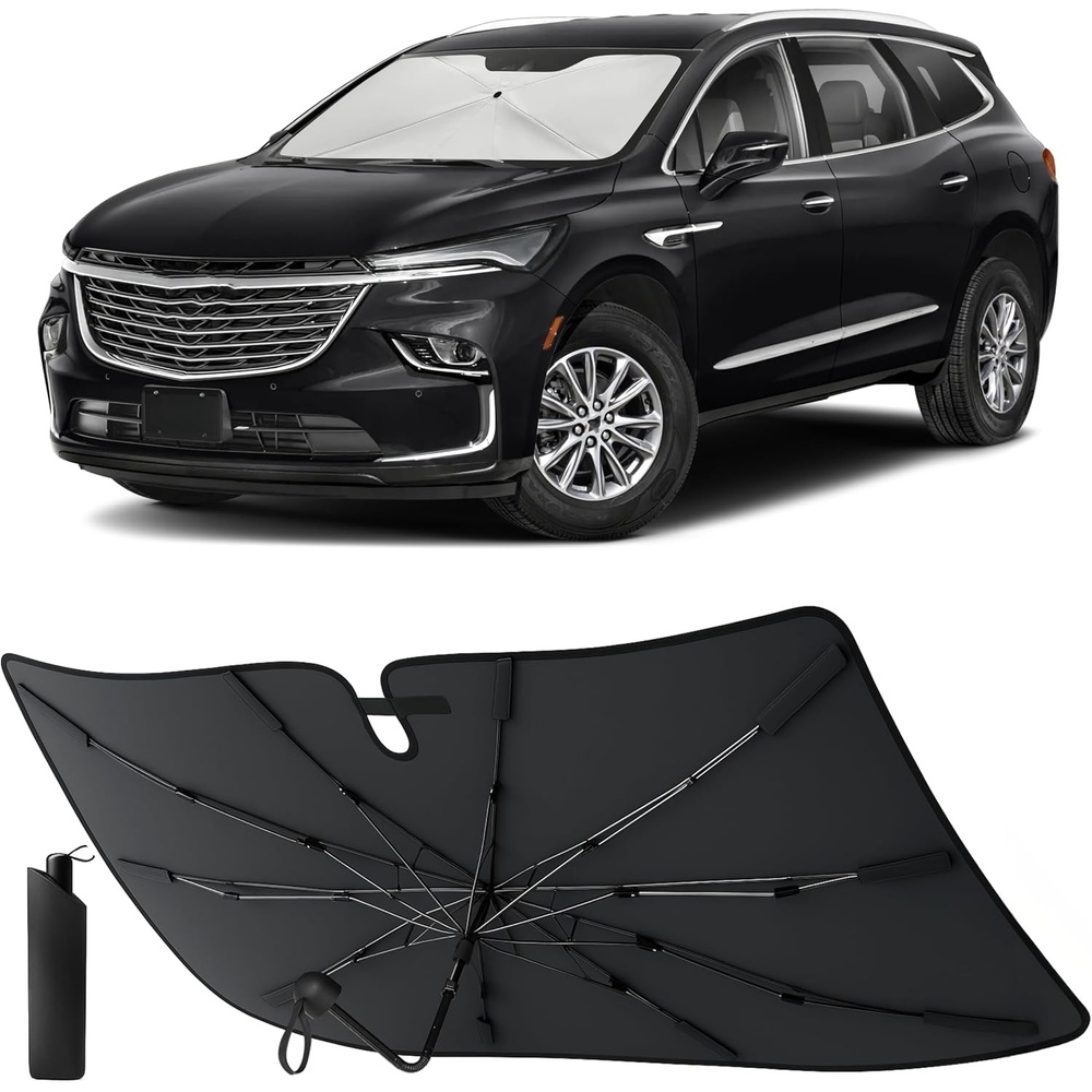 image:imageEcoNour Umbrella Foldable Windshield Sun Shade Fit for 20182022 2023 2024 Buick Enclave Sunshade Front Car Window Shades Sun Visor UV Protection Heat Blocker Car Accessories
