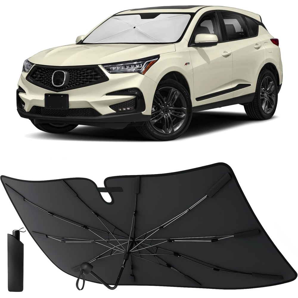 image:imageEcoNour Umbrella Foldable Windshield Sun Shade Fit for 20192024 2025 2026 Acura RDX Sunshade Front Car Window Shades Sun Visor UV Protection Heat Blocker Car Accessories