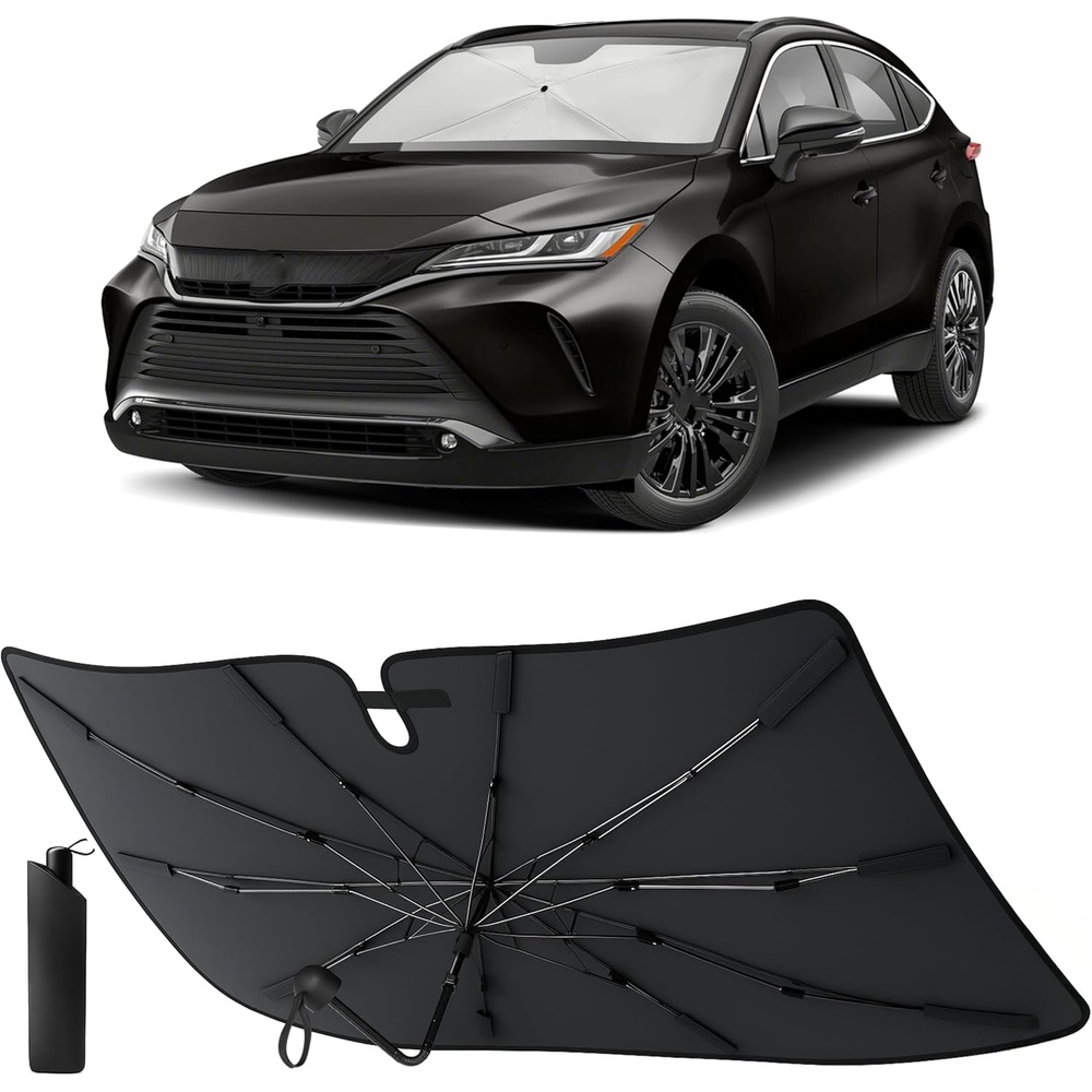 image:imageEcoNour Umbrella Foldable Windshield Sun Shade Fit for 20212021 2022 2023 Toyota Venza Sunshade Front Car Window Shades Sun Visor UV Protection Heat Blocker Car Accessories