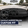 EcoNour Dash Cover for 2011-2014 Hyundai Sonata, Sunshade UV Protection(Fit for Chevrolet Silverado 1999-2006)