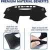 EcoNour Dash Cover for 2011-2014 Hyundai Sonata, Sunshade UV Protection(Fit for Toyota Camry 2007-2011)