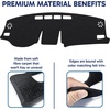 EcoNour Dash Cover for 2011-2014 Hyundai Sonata, Sunshade UV Protection(Fit for Toyota RAV4 2019-2024)