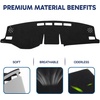 EcoNour Dash Cover for 2011-2014 Hyundai Sonata, Sunshade UV Protection(Fit forChevrolet Silverado 2007-2013)