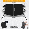 EcoNour Side Mirror Covers (2-Pack) | 210D Oxford Fabric | Side Mirror Winter Protection Cover for Snow and Ice | Universal Fit for Cars, SUVs, Trucks(Large)