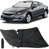 EcoNour Umbrella Foldable Windshield Sun Shade Fit for 2008-2010 2011 2012 Honda Accord Sunshade, Front Car Window Shades Sun Visor, UV Protection, Heat Blocker, Car Accessories