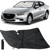 EcoNour Umbrella Foldable Windshield Sun Shade Fit for 2014-2016 2017 2018 Mazda 3 Sunshade, Front Car Window Shades Sun Visor, UV Protection, Heat Blocker, Car Accessories