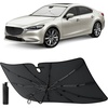 EcoNour Umbrella Foldable Windshield Sun Shade Fit for 2014-2019 2020 2021 Mazda 6 Sunshade, Front Car Window Shades Sun Visor, UV Protection, Heat Blocker, Car Accessories