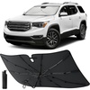 EcoNour Umbrella Foldable Windshield Sun Shade Fit for 2017-2021 2022 2023 GMC Acadia Sunshade, Front Car Window Shades Sun Visor, UV Protection, Heat Blocker, Car Accessories