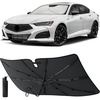EcoNour Umbrella Foldable Windshield Sun Shade Fit for 2021-2024 2025 2026 Acura TLX Sunshade, Front Car Window Shades Sun Visor, UV Protection, Heat Blocker, Car Accessories