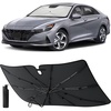 EcoNour Umbrella Foldable Windshield Sun Shade Fit for 2021-2024 2025 2026 Hyundai Elantra Sunshade, Front Car Window Shades Sun Visor, UV Protection, Heat Blocker, Car Accessories