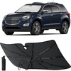 EcoNour Umbrella Windshield Sun Shade Compatible for Chevrolet Equinox 2010 2017 | Foldable Front Window Sunshade Sun Visor Cover | UV Blocker Heat Shield Car Accessories | Interior Windshield Cover