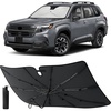 EcoNour Umbrella Windshield Sun Shade Compatible for Subaru Forester 2025 2026 | Foldable Front Window Sunshade Sun Visor Cover | UV Blocker Heat Shield Car Accessories | Interior Windshield Cover