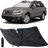 EcoNour Umbrella Windshield Sun Shade Compatible for Subaru Outback 2010 2014 | Foldable Front Window Sunshade Sun Visor Cover | UV Blocker Heat Shield Car Accessories | Interior Windshield Cover