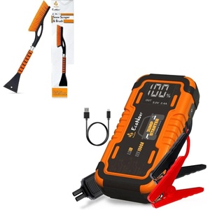 EcoNour 27″ Aluminum Snow Brush with Ice Scrapers for Car Windshield LS10 Car Battery Jump Starter
