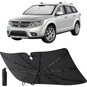 EcoNour Umbrella Foldable Windshield Sun Shade Fit for 2009-2018 2019 2020 Dodge Journey Sunshade, Front Car Window Shades Sun Visor, UV Protection, Heat Blocker, Car Accessories