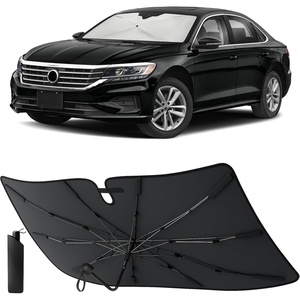 EcoNour Umbrella Foldable Windshield Sun Shade Fit for 2012-2020 2021 2022 Volkswagen Passat Sunshade, Front Car Window Shades Sun Visor, UV Protection, Heat Blocker, Car Accessories