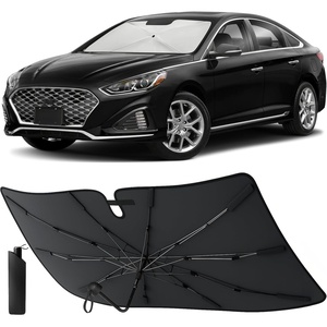 EcoNour Umbrella Foldable Windshield Sun Shade Fit for 2015-2017 2018 2019 Hyundai Sonata Sunshade, Front Car Window Shades Sun Visor, UV Protection, Heat Blocker, Car Accessories