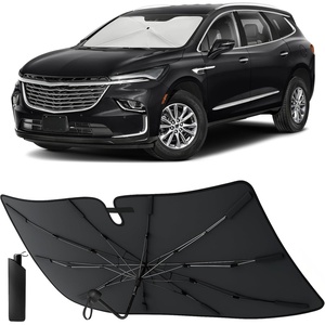 EcoNour Umbrella Foldable Windshield Sun Shade Fit for 2018-2022 2023 2024 Buick Enclave Sunshade, Front Car Window Shades Sun Visor, UV Protection, Heat Blocker, Car Accessories