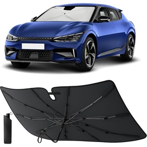 EcoNour Umbrella Foldable Windshield Sun Shade Fit for 2022-2023 2024 2025 Kia EV6 Sunshade, Front Car Window Shades Sun Visor, UV Protection, Heat Blocker, Car Accessories